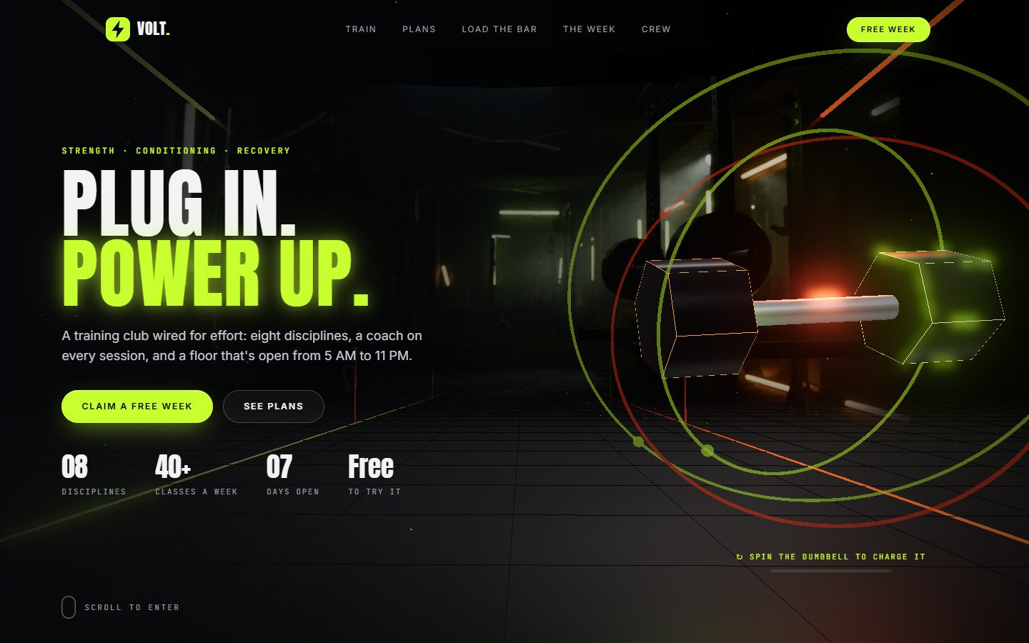 VOLT homepage