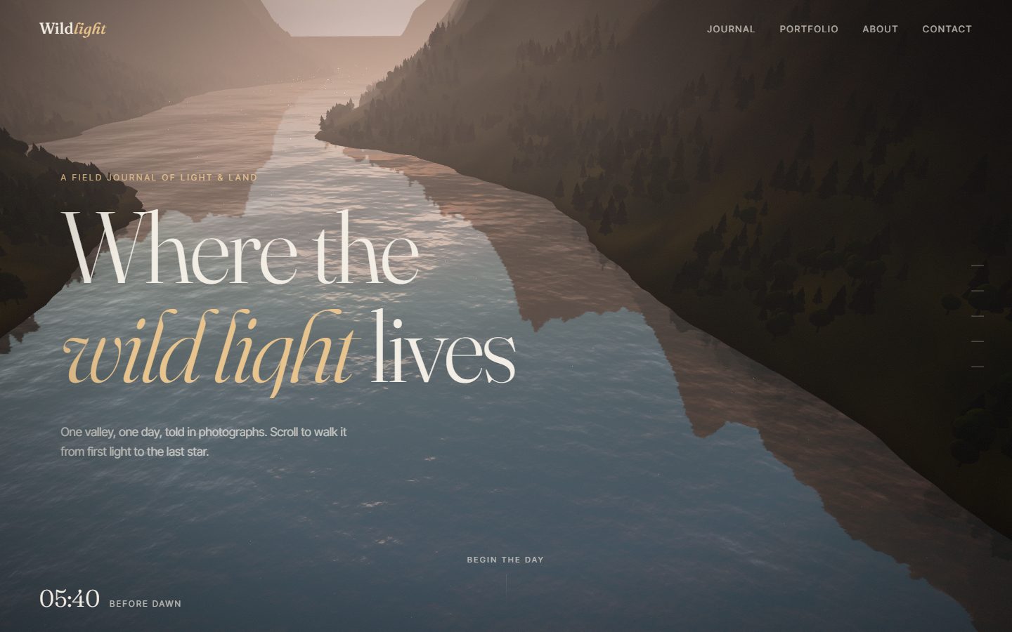 Wildlight homepage